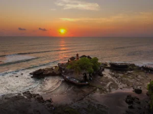 evening at Tanah Lot